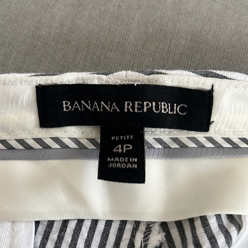 Banana Republic Seersucker Pants Sz 4P - Picture 8 of 10